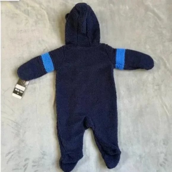 NBA Oklahoma City Thunder Baby Boys' Sherpa Sleeper Blue 18 Months - Picture 2 of 6